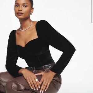 Monroe Velvet Top - Reformation